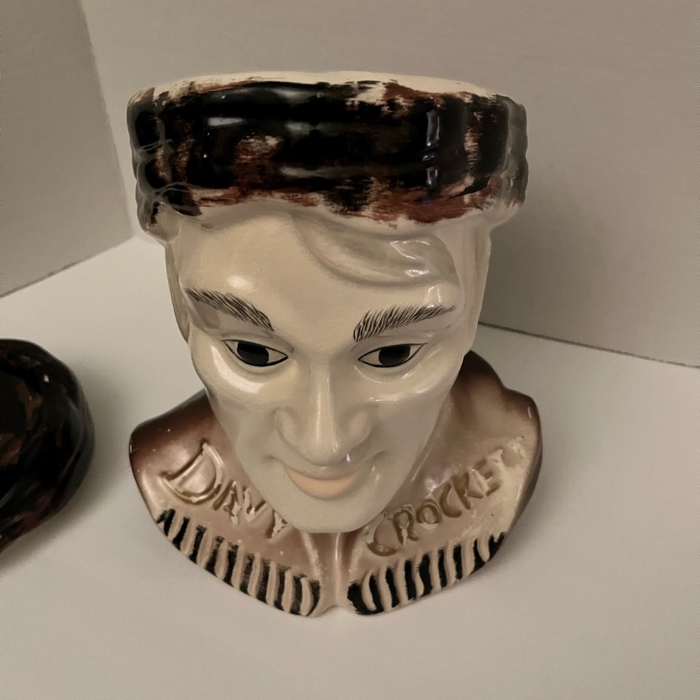 DAVY CROCKET COOKIE JAR 12" CERAMIC VINTAGE U.S.A. MCCOY POTTERY 1950"S - Picture 3 of 5